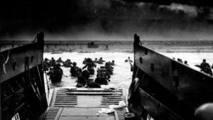 American troops hit Omaha Beach the morning of June 6 D-Day