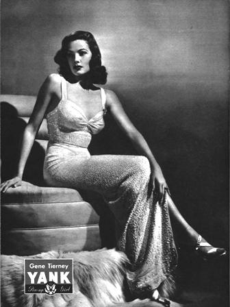 Yank Pin UP Gene Tierney: May 25, 1945