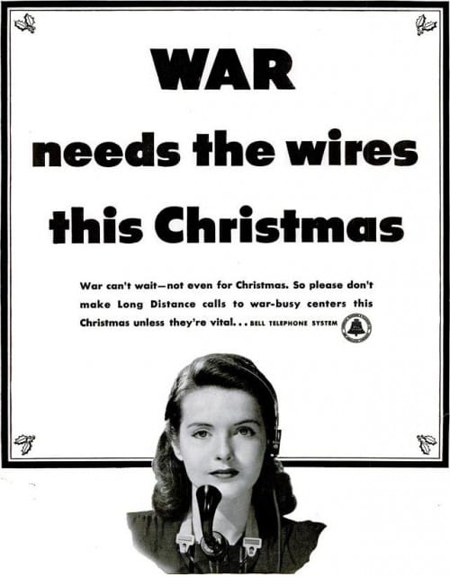 WWII Bell Telephone Ad December 1942