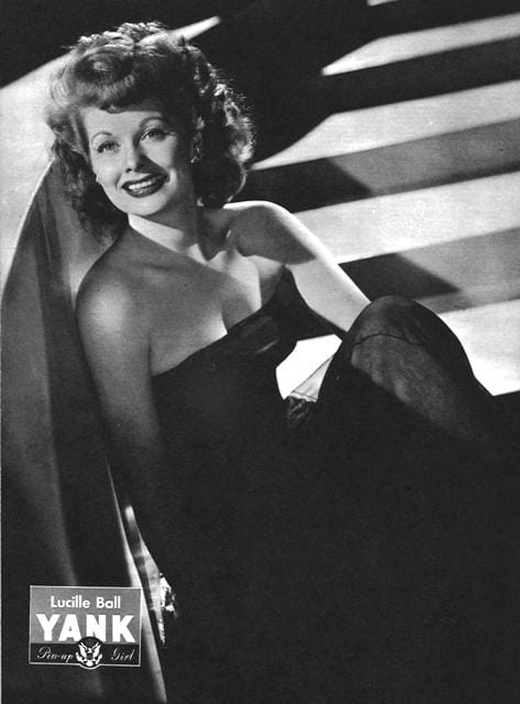 Lucille Ball Yank Pin Up: March 23, 1945 Lucille Ball Yank Pin Up: March 23, 1945