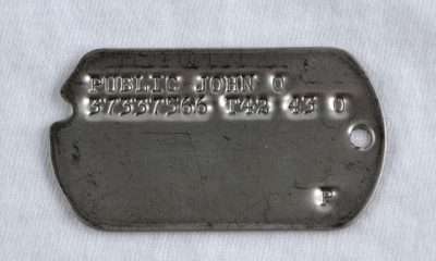 Vintage military dog tags hot sale